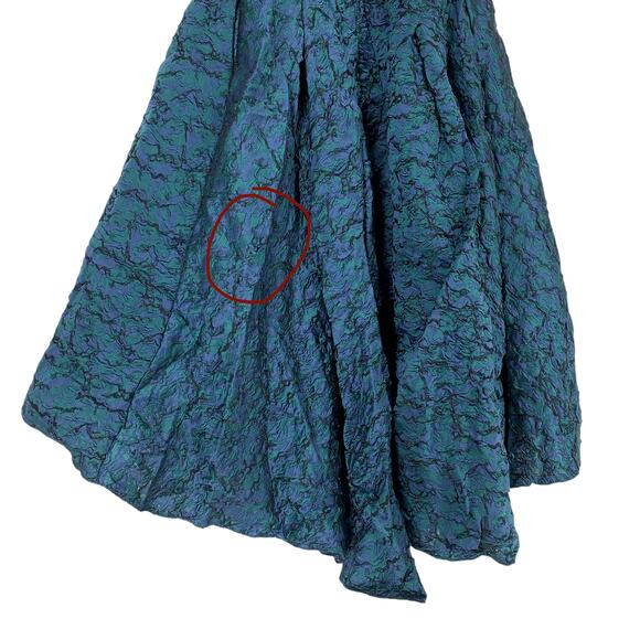 Sachin & Babi Dress Womens 2 Crystal Moon Blue Green High Low Cutout Back - Picture 10 of 15